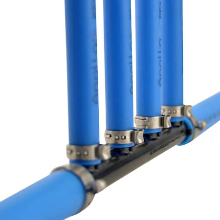 Apollo 3/4 in. Barb Inlets x 1/2 in. Barb 4-Port PEX Open Plastic Manifold PXPA4PTO